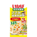 いなばペットフード いなば ささみと緑黄色野菜 14歳からのとり軟骨入り 60g×3袋