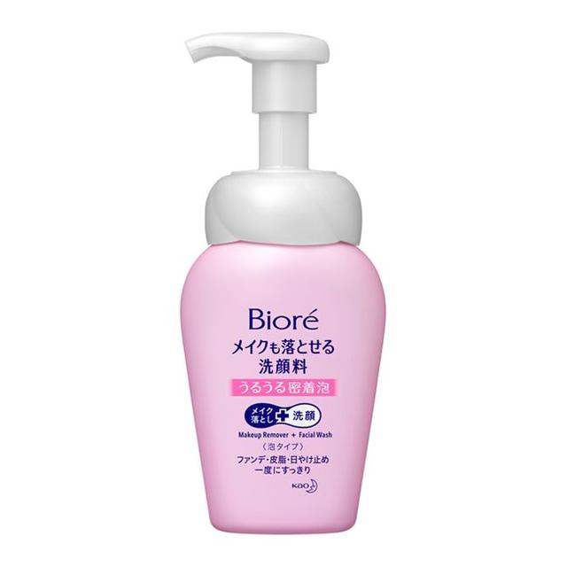 Biore face wash that can also remove makeup, moisturizing foam body 160ml