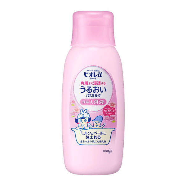 碧柔u沐浴乳渗透角质层牛奶玫瑰香味身体600ml