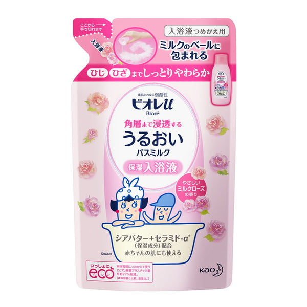 Biore u Bath milk that penetrates into the stratum corneum Milk rose scent Refill 480ml *