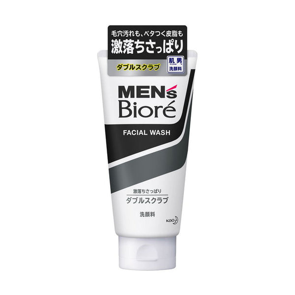 Kao Men's Biore Double Scrub Face Wash 130g