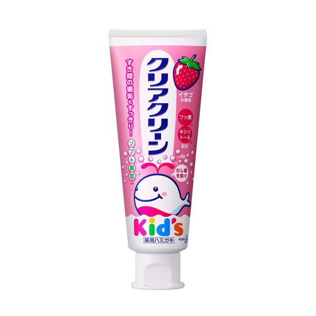 [Quasi-drug] Kao Clear Clean Kids Toothpaste Strawberry Flavor 70g