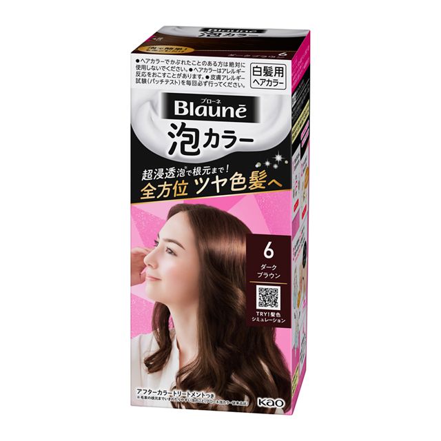 [Quasi-drug] Kao Burone Awa Color 6 Dark Brown