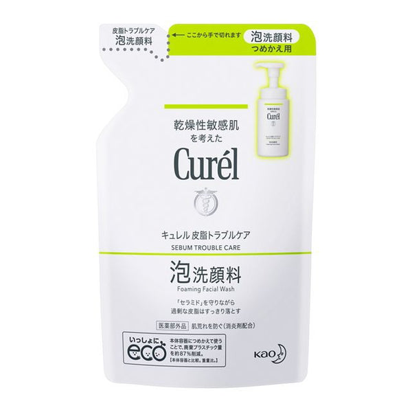 花王 Curel 皮脂问题护理泡沫洗面奶替换装 130ml