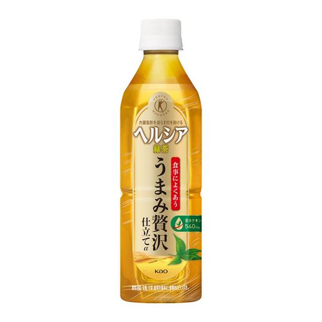 ◆【特定保健食品（FOSHU）】花王Healthya绿茶鲜味奢华剪裁500ml x 24瓶
