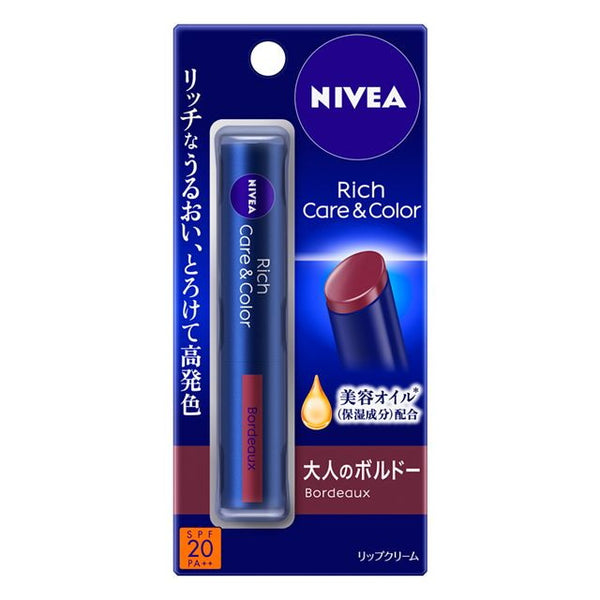 Kao Nivea Rich Care &amp; Color Lip Bordeaux 2g