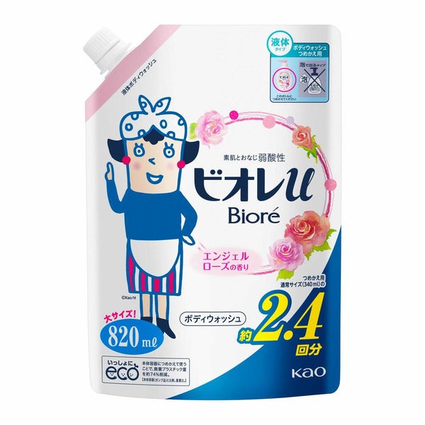 花王 ビオレu エンジェルローズの香り つめかえ用 820ml