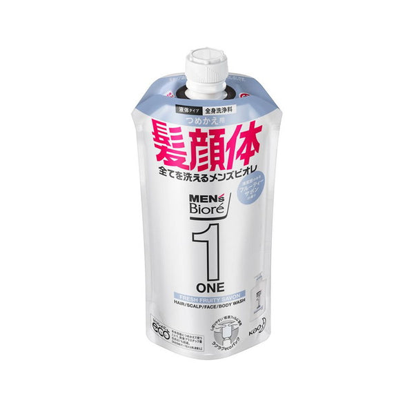 花王 メンズビオレONE フルーティーサボン 詰め替え 340ml