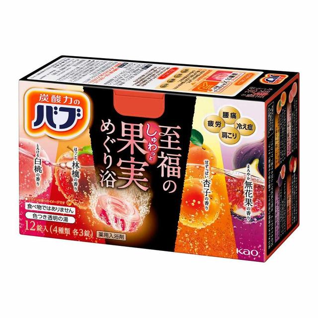 【医薬部外品】花王 バブ 至福の果実めぐり浴 12錠