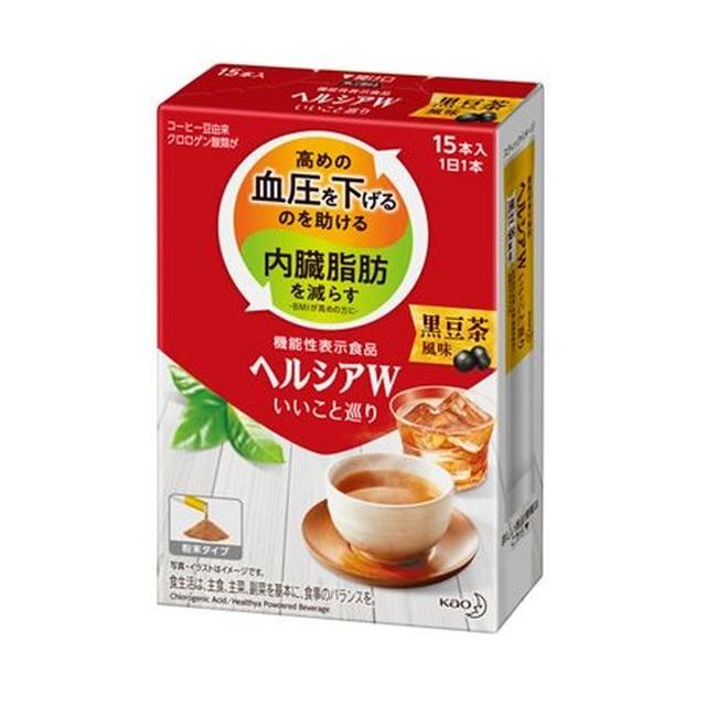 ◆ [Foods with functional claims] Kao Healthya W Iikoto Meguri Black Bean Tea Flavor 15 pieces