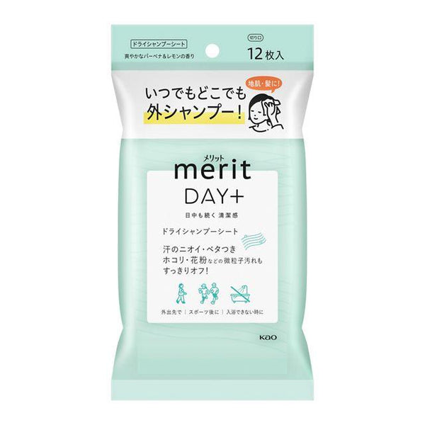 Kao merit day plus dry shampoo sheet 12 pieces