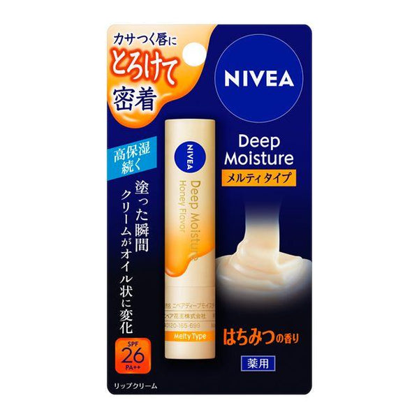 [Quasi-drug] Kao Nivea Deep Moisture Lip Melty Type Honey Fragrance 2.2g