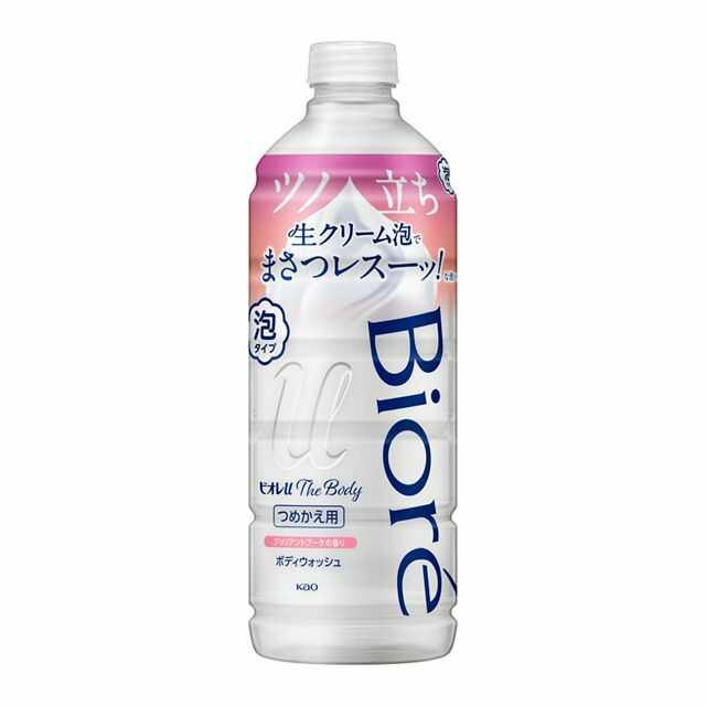 Kao Biore u The Body Foam Type Body Wash Brilliant Bouquet Fragrance Refill 440ml*