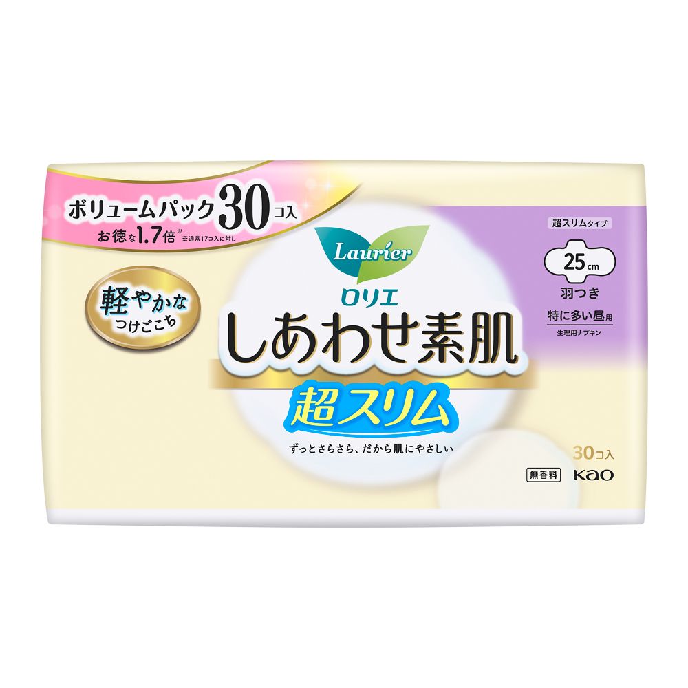 ロリエ しあわせ素肌 ボリュームパック 通気超スリム 特に多い昼用