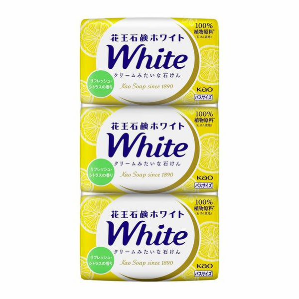 Kao Soap White Refreshing Citrus Scent Bath Size 3 Pack