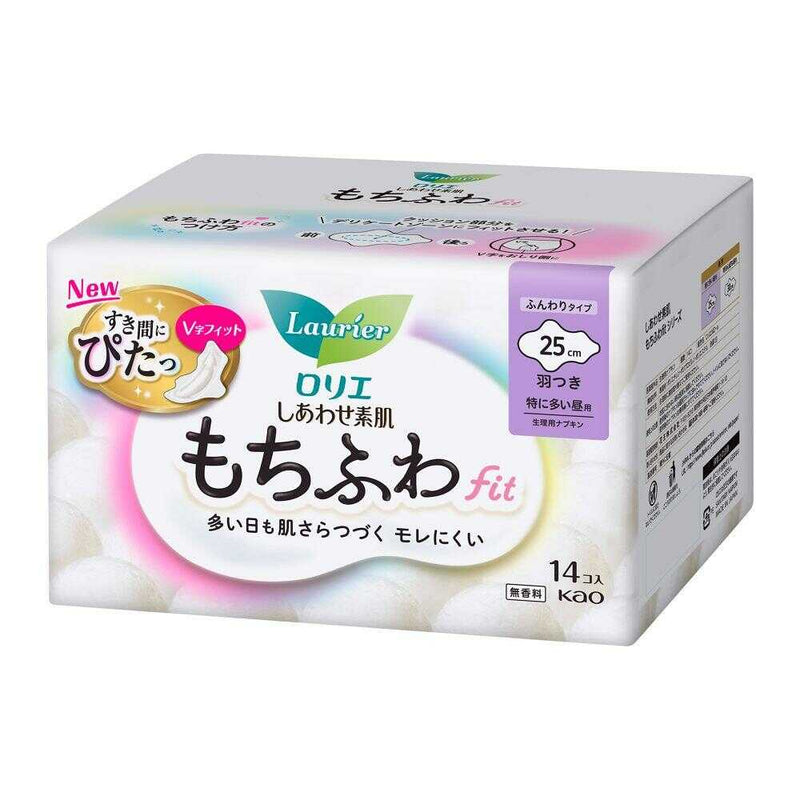 花王 ロリエしあわせ素肌もちふわfit特に多い昼羽付 14個