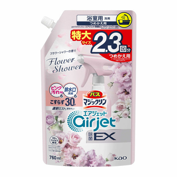 花王 バスマジックリン エアジェット 除菌EX フラワーシャワーの香り つめかえ用 760ml