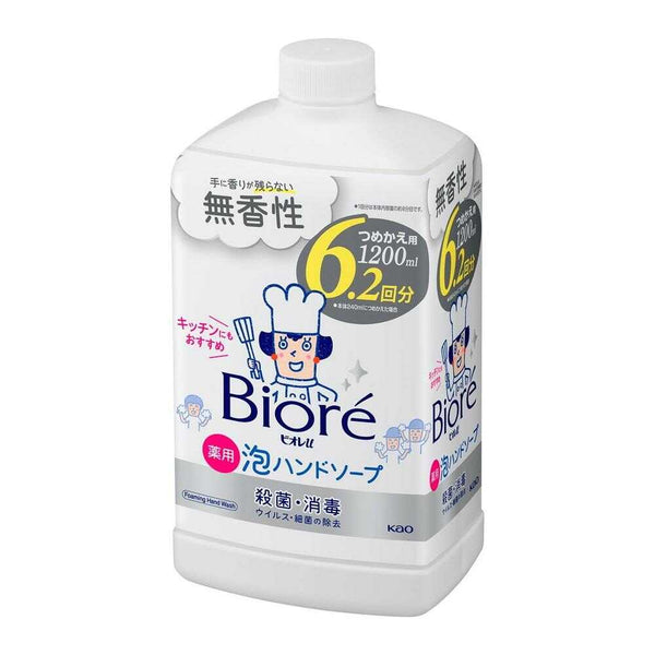 【医薬部外品】ビオレu 泡ハンドソープ 無香性 つめかえ用 1200ml