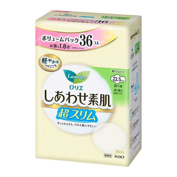 花王 ロリエしあわせ素肌ボリューム超スリム多昼羽付 36個