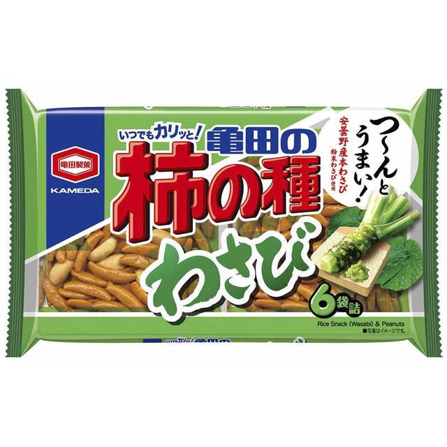 ◆ Kameda Seika Kameda no Kaki no Tane Wasabi 6 bags 164g