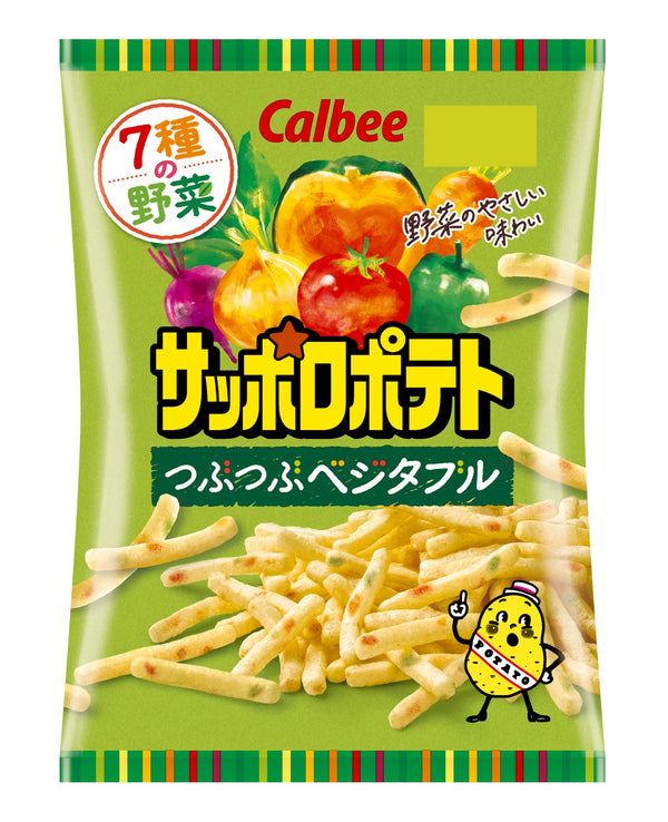 ◆カルビー サッポロポテトつぶつぶベジタブル 72g