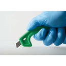 貝印刃物 異物混入対策スリットナイフ（グリーン）100本入 メーカー直送 ▼返品・キャンセル不可【他商品との同時購入不可】