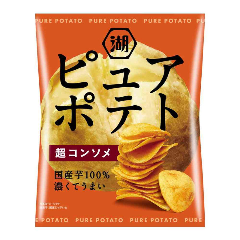 ◇湖池屋 ピュアポテト 超コンソメ 52g