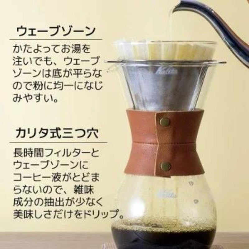 kalita ドリッパーセットウェーブスタイルレザー 35160 メーカー直送 ▼返品・キャンセル不可【他商品との同時購入不可】