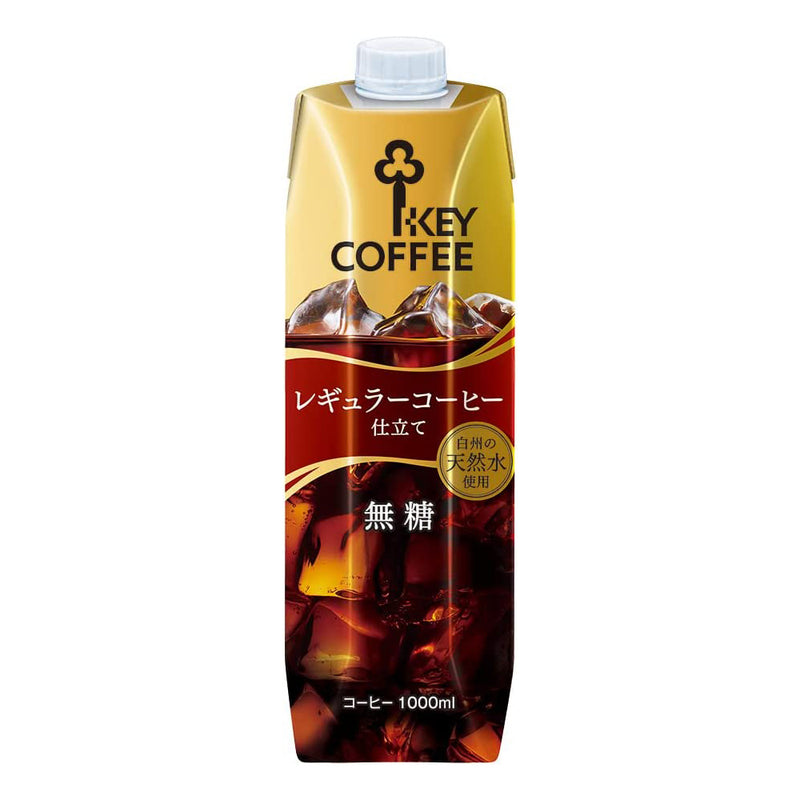 ◆キーコーヒー リキッドコーヒー天然水 無糖  1000ml