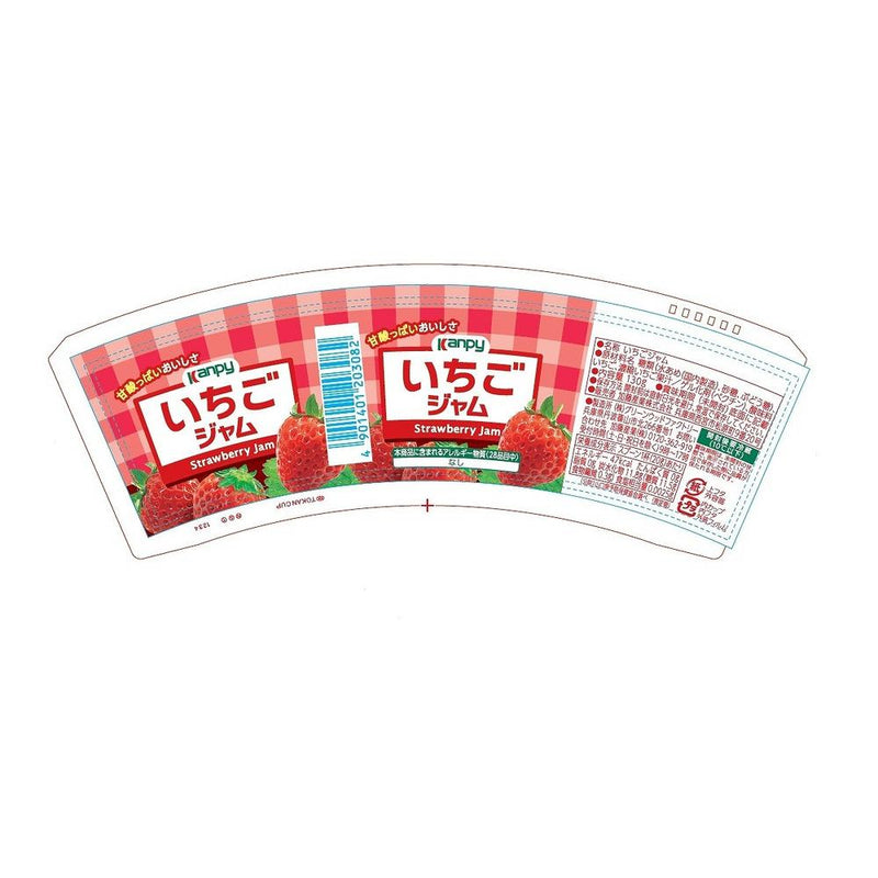 ◇カンピー 紙カップジャム いちご 130G