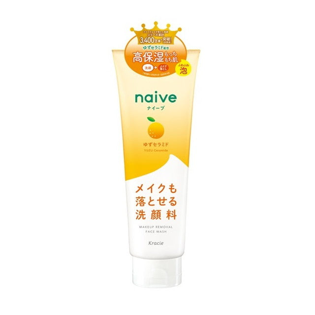 Kracie Home Products Naive Makeup Remover Face Wash (Contains Yuzu Ceramide) 200g