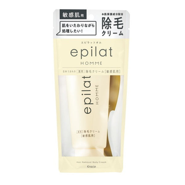 [Quasi-drug] Epilat Homme Medicated Hair Removal Cream for Sensitive Skin 150g