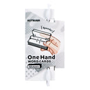 One hand word card large white 1 piece