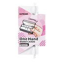 One hand word card large pink 1 piece