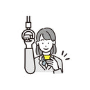 One hand word card large pink 1 piece