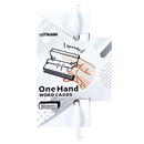 One hand word card small white 1 piece