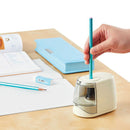 クツワ ミラガク電動鉛筆削りドッチモ ホワイト 238g