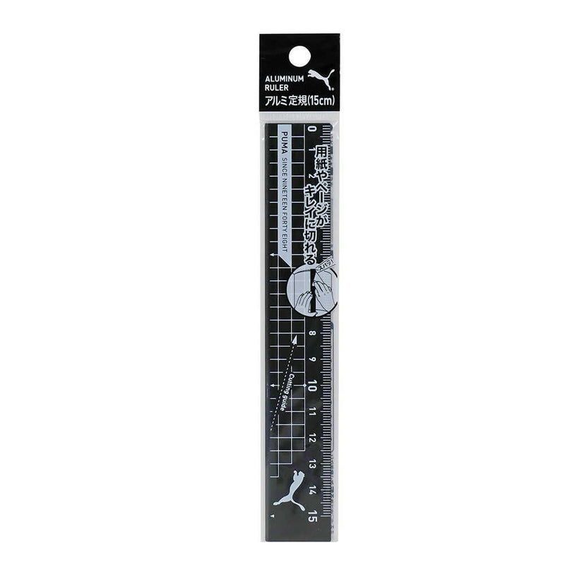 クツワ  アルミ定規 ブラック 15g