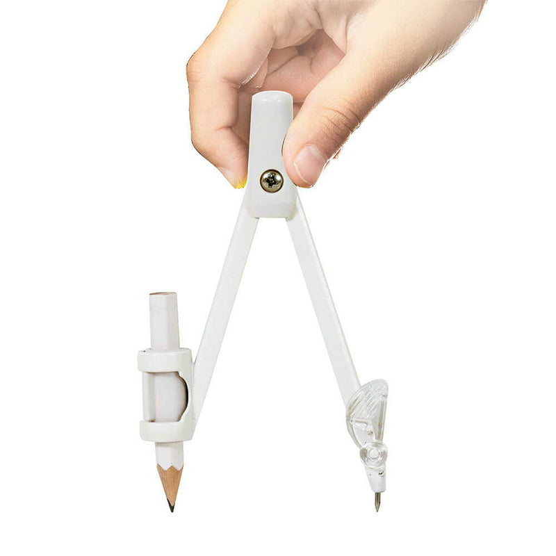 クツワ  回しやすい算数コンパス ホワイト 29g