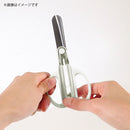 クツワ STAD キャップ一体こどもハサミ ホワイト 59g