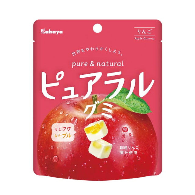 ◆Kabaya Pure Ral Gummi Apple 58G