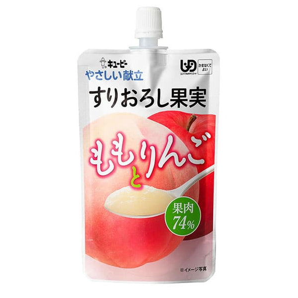 ◆キューピーやさしい献立 Y4-12 すりおろし果実 ももとりんご 100g