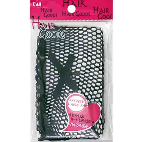 貝印 HA3045 H／G ヘアネット ブラック（リボン付） 1コ入