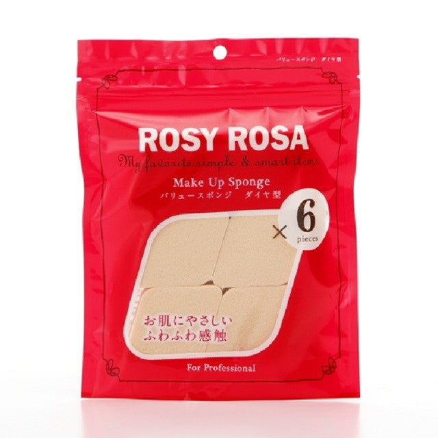 Rosie Rosa 超值海绵钻石型 6P