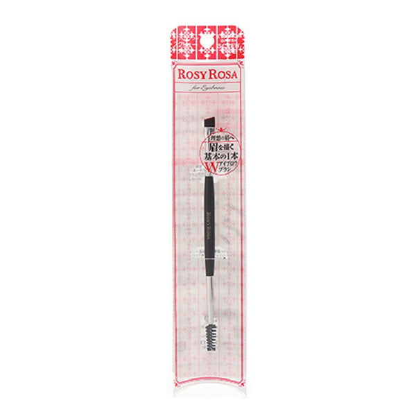 rosy rosa double end eyebrow brush screw type 1pc