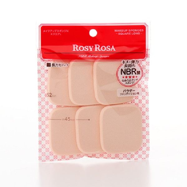 Rosie Rosa Makeup Sponge N Square L 6P