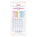 Zebra Mild Liner Slightly Fluorescent Color Set of 5 Colors Set of 5 Colors