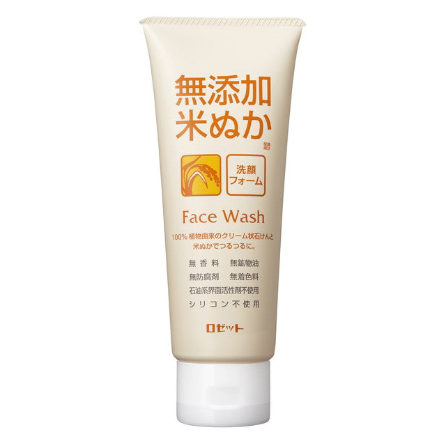 Rosette additive-free rice bran cleansing foam 140g