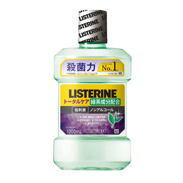 【医薬部外品】薬用リステリン トータルケア グリーンティー 低刺激 ノンアルコール  1000ml