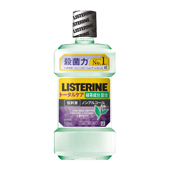 薬用リステリン トータルケア グリーンティー 低刺激 ノンアルコール 500ml